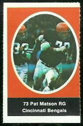 1972 Sunoco Stamps      101     Pat Matson DP